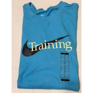 NIKE MENS M TEE TRAINING T-SHIRT BLUE DRI-FIT CZ7989 416 NWT